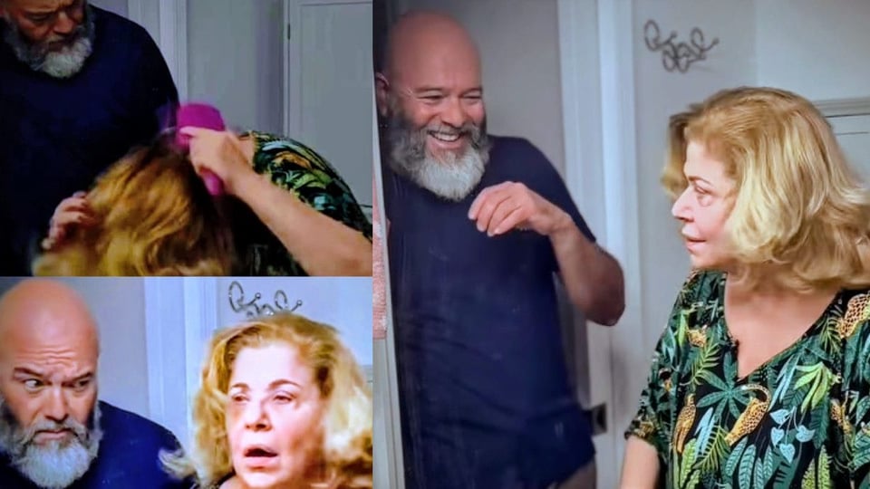 ¡Susana Pérez se ríe de los años y el espejo con su esposo!