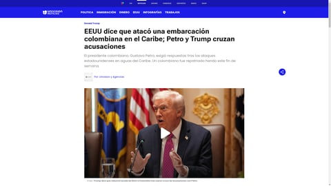 ¡Se armó la candela! Trump le declara la guerra a Petro por culpa de un ataque en el Caribe que dejó un colombiano herido