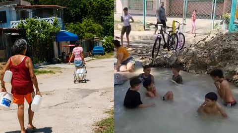 Madre cubana clama por agua tras cinco meses de sequía y cortes eléctricos
