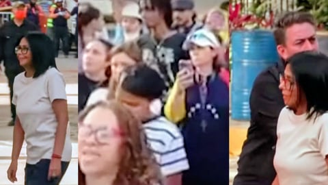 Abuchean a Delcy Rodríguez en zona de desastre en Venezuela