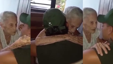 Emotiva Despedida de Joven Cubano a su Abuela Antes de Emigrar