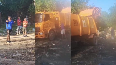 Un vertedero improvisado asfixia una escuela en San Miguel del Padrón