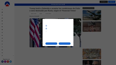 ¡Zelenski en shock! Trump lo amenaza con la destrucción total de Ucrania si no cede ante Putin