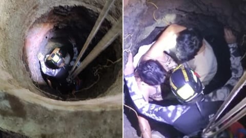 Rescatan a mujer tras caer en profundo pozo en Holguín