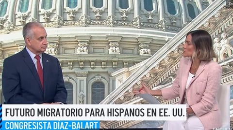 Congresista Díaz-Balart Busca Solución Migratoria para Cubanos con I-220A