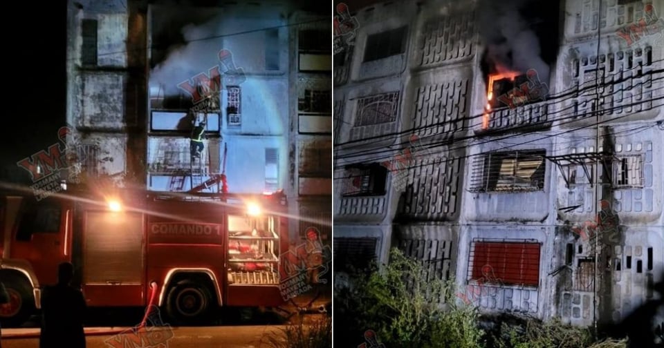 ¡Candela de la Pura en Santiago: Un apartamento-vertedero casi achicharra al barrio entero!