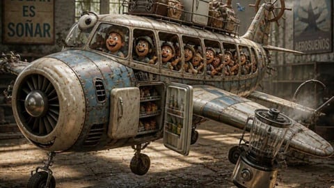 ¿Llegaste en Avión o en Máquina del Tiempo? La ¡Air Patrá! que te saca la risa (y el susto)