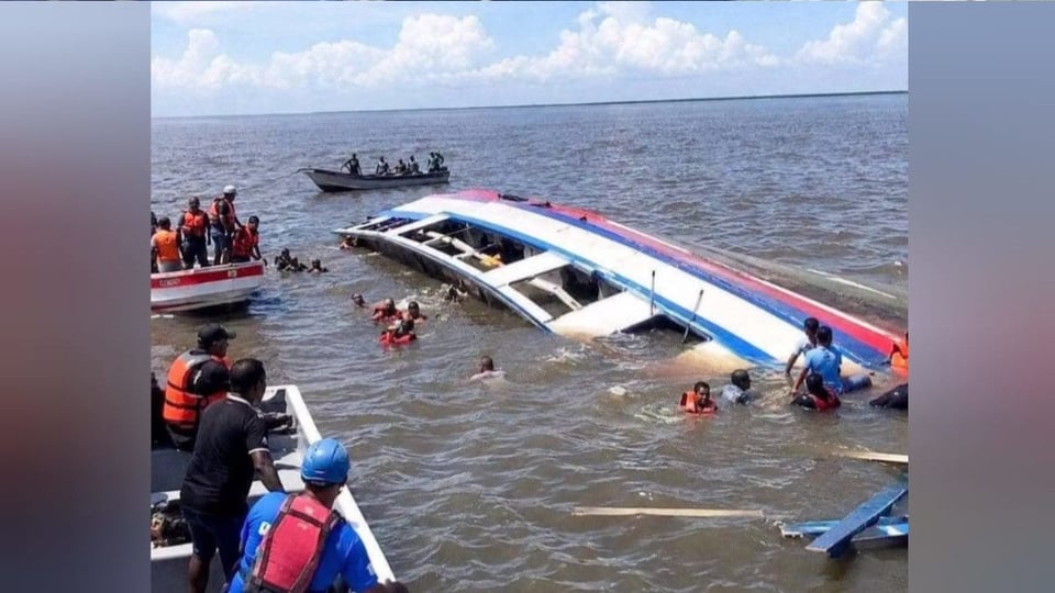 ¿Qué pasó con el ferry que se tragó el mar en Guyana? ¡Hay cubanos entre las víctimas!