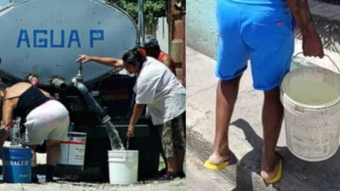¡Tremendo caldero! En Santiago de Cuba se cocina el agua del bache