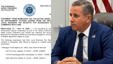 ¿Y tú supiste? ¡Le quitan la licencia a dos negocios de Miami por hablar con Cuba!