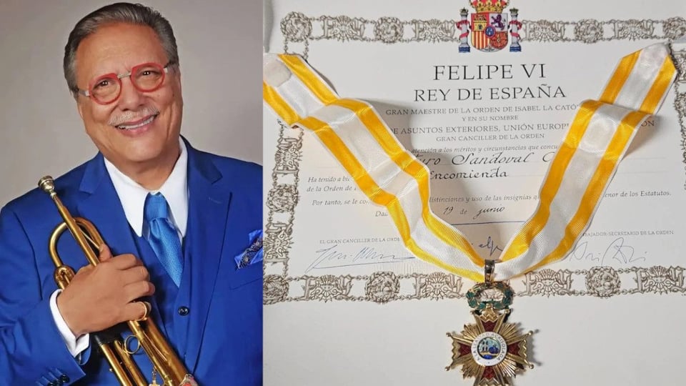 ¿¡A ti te cuento!? A Arturo Sandoval le dan medalla del Rey de España y él, más tranquilo que un pepino, sigue con su guaguancó