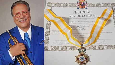 ¿¡A ti te cuento!? A Arturo Sandoval le dan medalla del Rey de España y él, más tranquilo que un pepino, sigue con su guaguancó