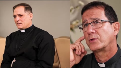 ¡Sálvese quien pueda! La Seguridad le cantó la tabla a los padres Alberto y Cástor