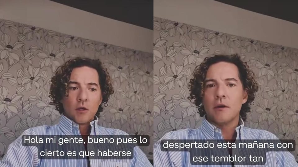 ¡David Bisbal en pleno temblor en Colombia! Así se vivió el susto en Bogotá