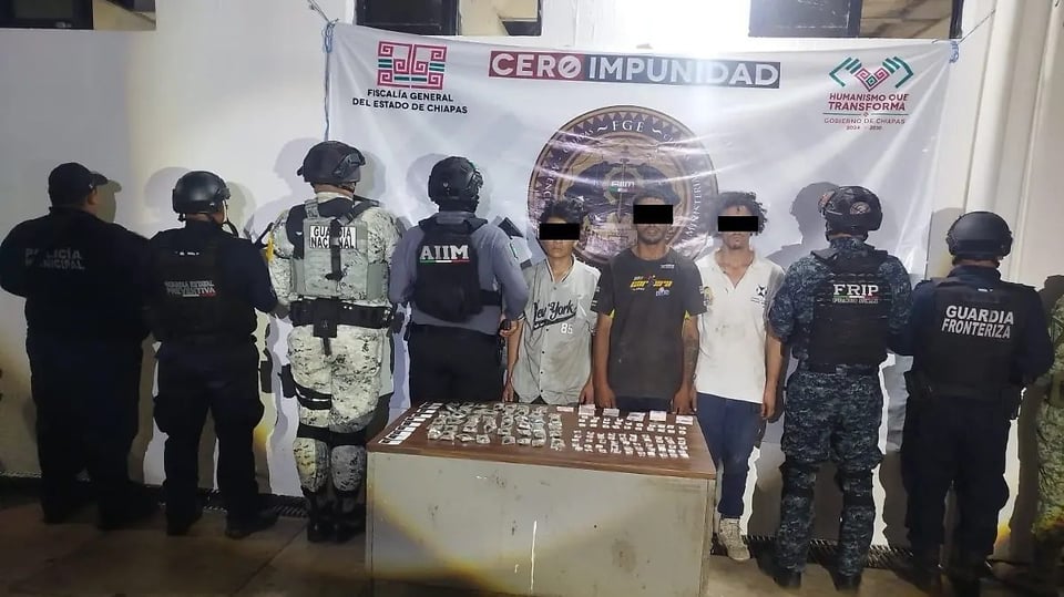 ¿Y tú supiste? ¡Cayó banda de narcos cubanos y un mexicano en Tapachula!