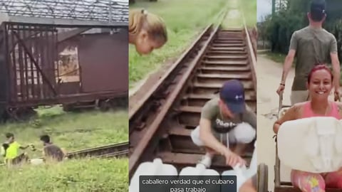 Jóvenes Cubanos Desafían la Sed Extraendo Agua de Vías Férreas