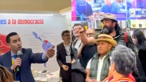 Incidente en Feria del Libro de Bogotá: Periodista Mario Pentón choca con simpatizantes del castrismo