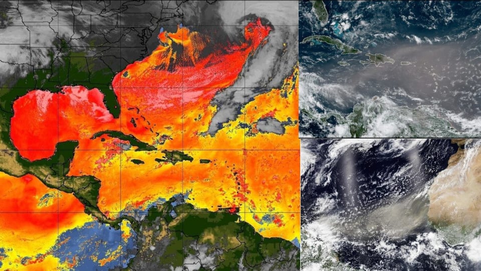 ¿Puro Polvo y Calor! El Sahara Le Da un Abrazo Caliente a Cuba y el Caribe