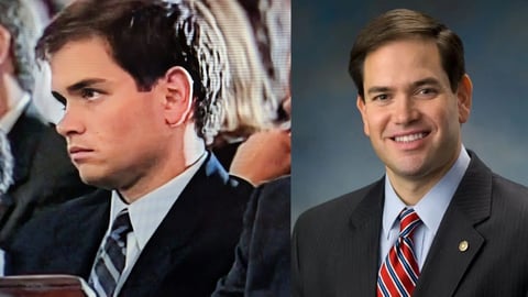 La foto viral de joven Marco Rubio en el funeral de Celia Cruz