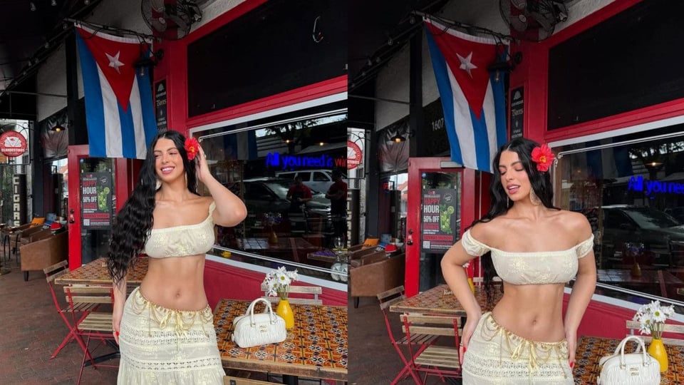 ¡Rachel Arderi incendia Miami con foto playera y mensaje de orgullo cubano!