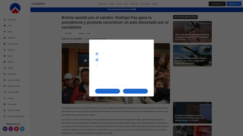 ¡Tremendo Cambio en Bolivia! Adiós al Socialismo, Llega un Nuevo Líder con Promesas que Ponen a Pensar