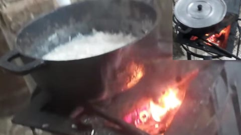 Fotógrafo Cubano "El Yuka" Adapta la Cocina a Leña Durante Apagón y Aguacero