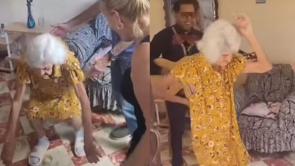 ¡Abuela de 93 se roba TikTok perreando hasta el piso!
