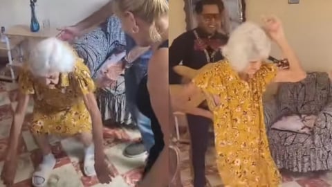 Abuela Cubana de 93 Años Sorprende Bailando y Bajando Hasta el Piso en TikTok
