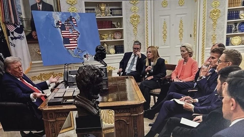 Trump genera controversia al simular anexión de Groenlandia, Canadá y Venezuela con imágenes IA