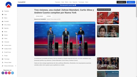 ¡La Gran Manzana en Vilo! Tres Visiones de Cuba a la Cubana Buscan Gobernar NYC