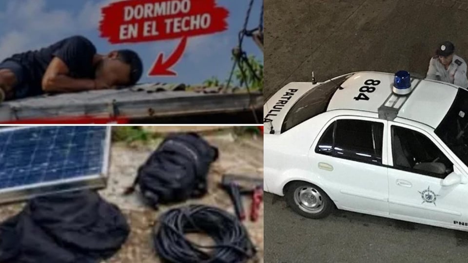 ¿Se durmió robando? Ladronzuelo cogido en el techo de una casa en Manzanillo