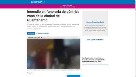 ¡Sacrifican a los muertos! Incendio en funeraria de Guantánamo pone los pelos de punta a cubanos