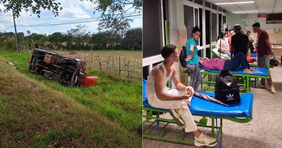 ¿ACOCHINFAZO EN VILLA CLARA! Accidente en Carretera Central deja 18 heridos y un reguero de susto
