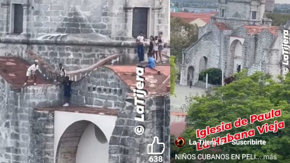 ¿Qué hacen esos niños jugando en el techo de la Iglesia de Paula? ¡Un peligro que quita el aliento!