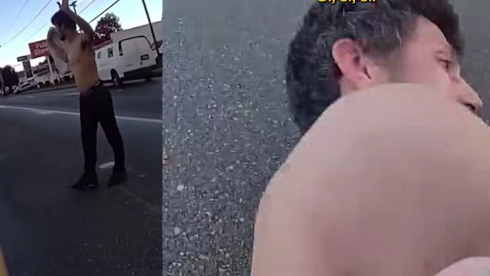 ¿Qué fue eso en Washington? Policía le da tremenda pela a un tipo en la calle y hay video
