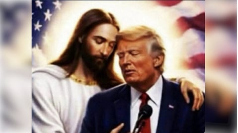 Trump Comparte Imagen de Jesús y Ataca al Papa León XIV