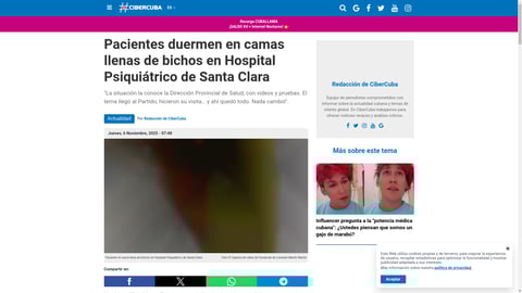¡Escándalo en Cuba! Pacientes Viven Entre Bichos en Hospital Psiquiátrico de Santa Clara