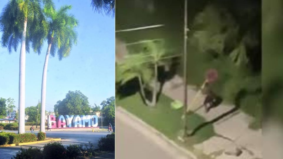 ¿Qué hace un muchacho robando una señal de tránsito en Bayamo? ¡Qué bochinche!
