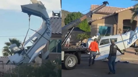 Avioneta Cae en Zona Residencial de Phoenix, Deja Tres Heridos