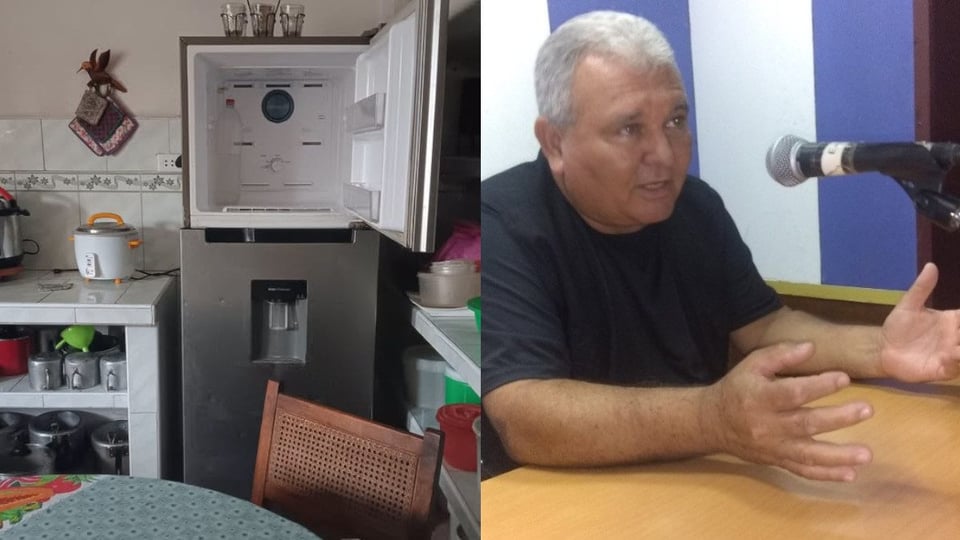 Periodista cubano culpa a Trump y Rubio por nevera vacía
