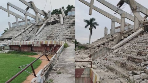 El Estadio 'Jesús Suárez Gayol' de Mariel, en Ruinas y Olvido