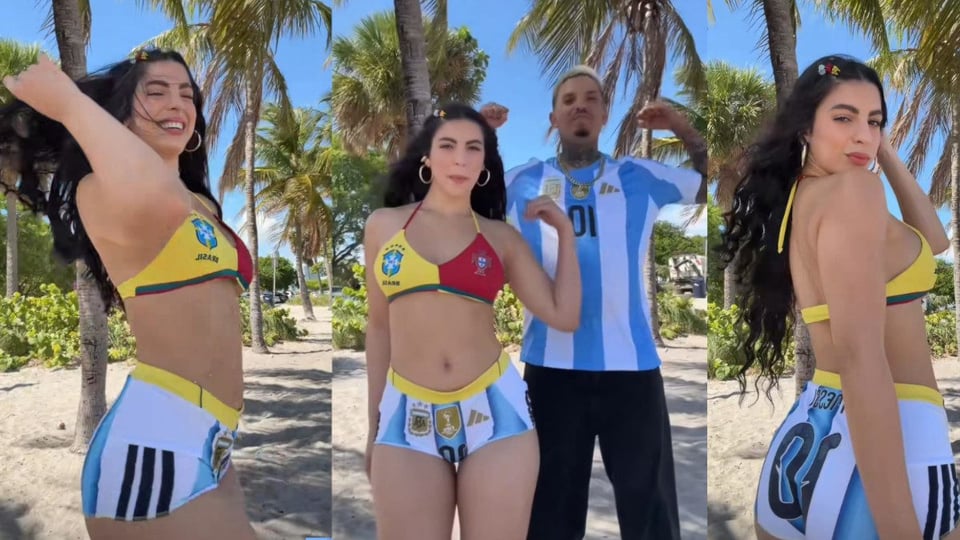 Influencer Cubana Rachel Arderi Deslumbra con Look Inspirado en el Mundial 2026
