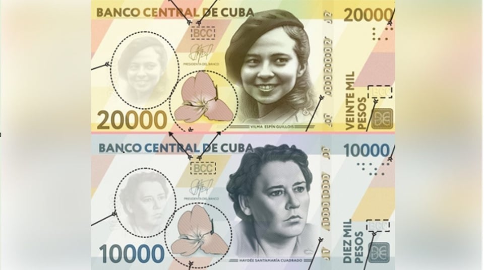 ¿Y ahora qué? Cuba saca billetes de 10.000 y 20.000 pesos pa' la crisis