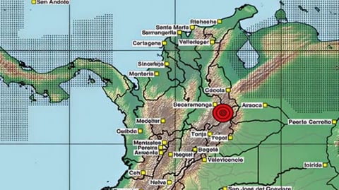 Fuerte temblor de magnitud 5,4 sacude a Colombia, sentido hasta Bogotá