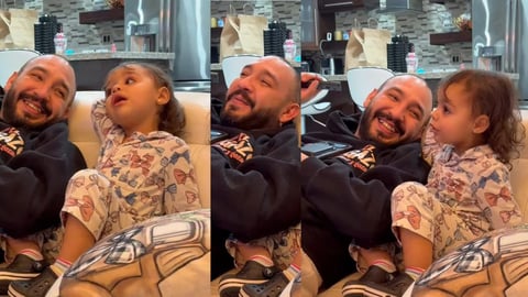 Emilio Frías Conmueve al Cantar "La Bella y la Bestia" con su Hija