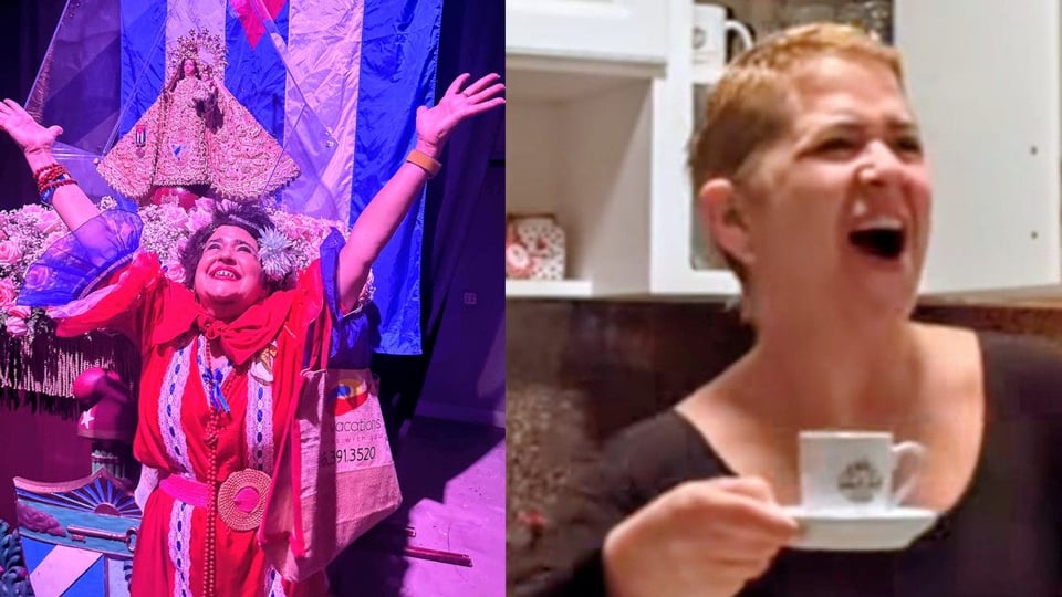 Magdalena 'La Pelúa' ensaya el baile de la Cuba libre