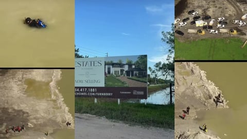 Trabajador Muere Tras Volcar Excavadora en Laguna de Florida