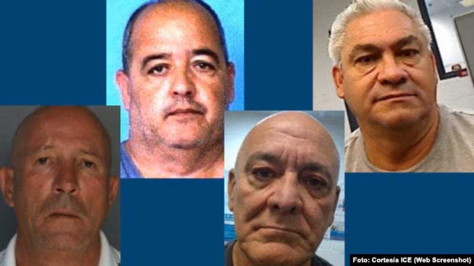 ICE agarra a cuatro cubanos peligrosos en Florida con historial criminal pesado