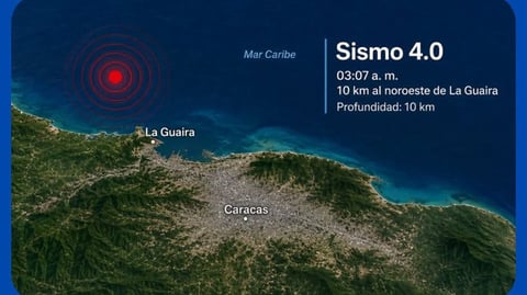 Alarma en Venezuela: Sismo de 4.0 Magnitud Sacude La Guaira y Caracas