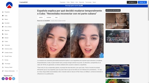 ¡El Secreto de Influencer Española para Reconectar con Cuba Revelado! ¡No creerás lo que hizo!